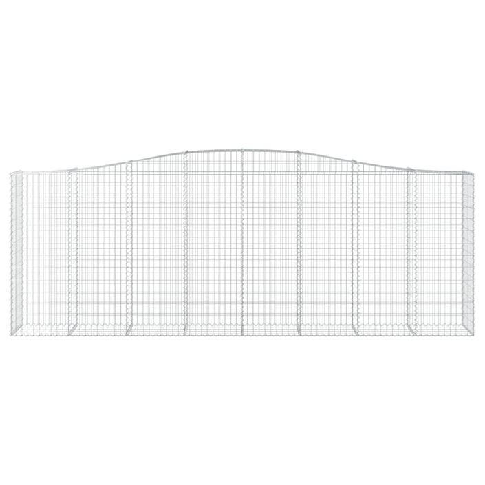 Paniers à gabions arqués 25 pcs 400x50x140/160 cm Fer galvanisé - Photo n°4