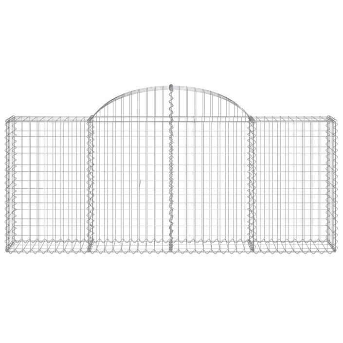 Paniers à gabions arqués 30 pcs 200x30x80/100 cm Fer galvanisé - Photo n°4