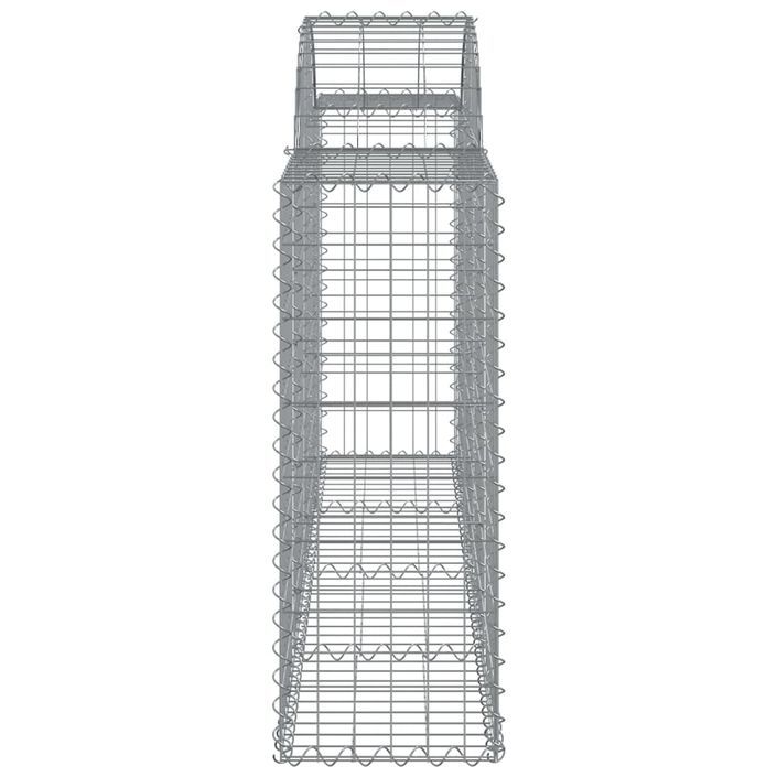 Paniers à gabions arqués 30 pcs 200x30x80/100 cm Fer galvanisé - Photo n°5