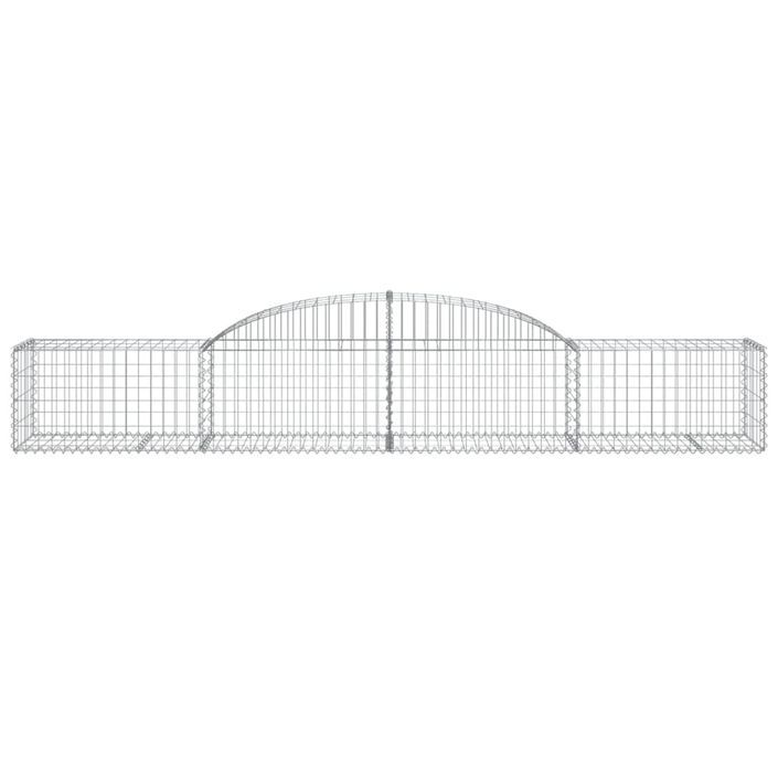 Paniers à gabions arqués 30 pcs 300x50x40/60 cm fer galvanisé - Photo n°4