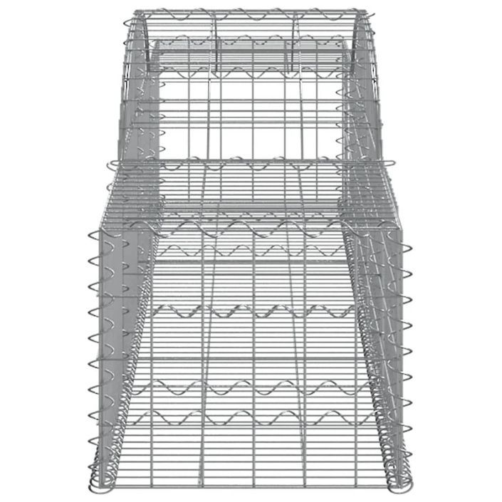 Paniers à gabions arqués 30 pcs 300x50x40/60 cm fer galvanisé - Photo n°5