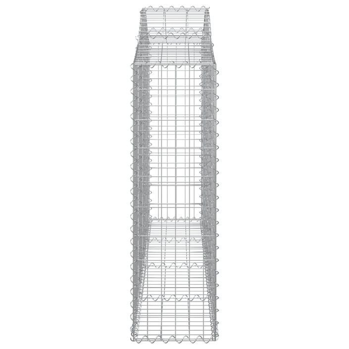 Paniers à gabions arqués 40 pcs 200x30x100/120 cm Fer galvanisé - Photo n°5