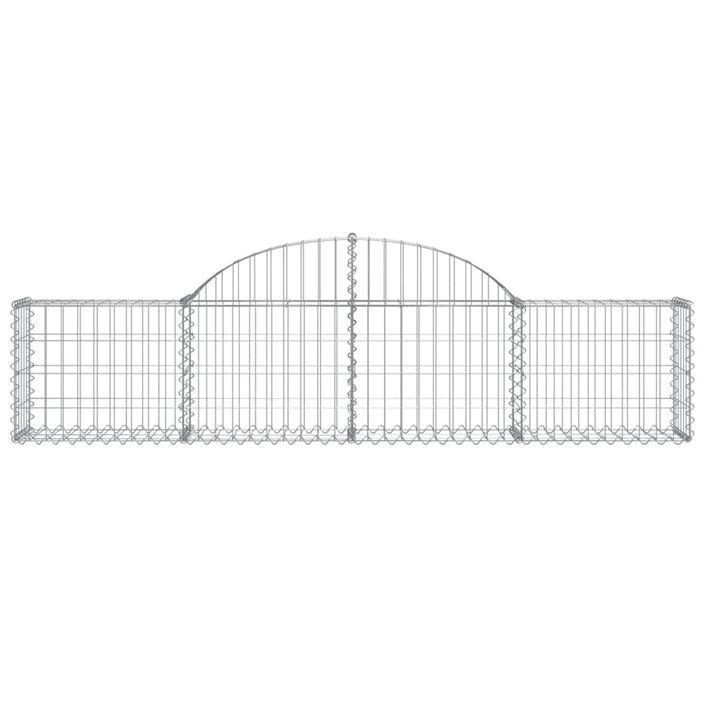 Paniers à gabions arqués 40 pcs 200x30x40/60 cm Fer galvanisé - Photo n°4