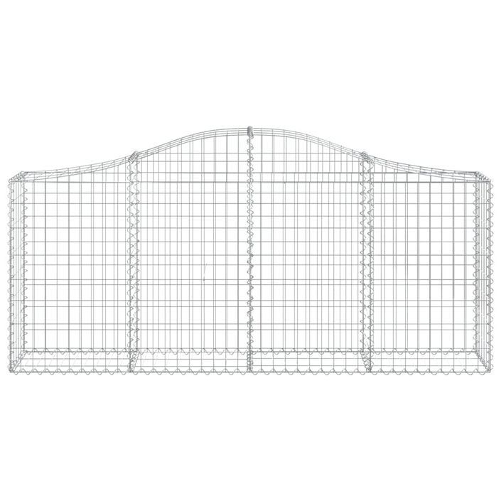 Paniers à gabions arqués 40 pcs 200x30x80/100 cm Fer galvanisé - Photo n°4