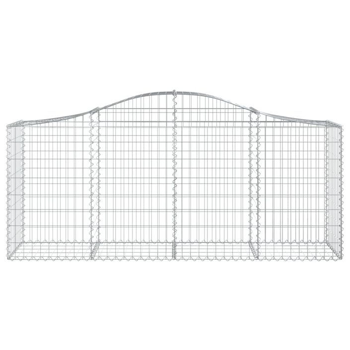 Paniers à gabions arqués 40 pcs 200x50x80/100 cm Fer galvanisé - Photo n°4