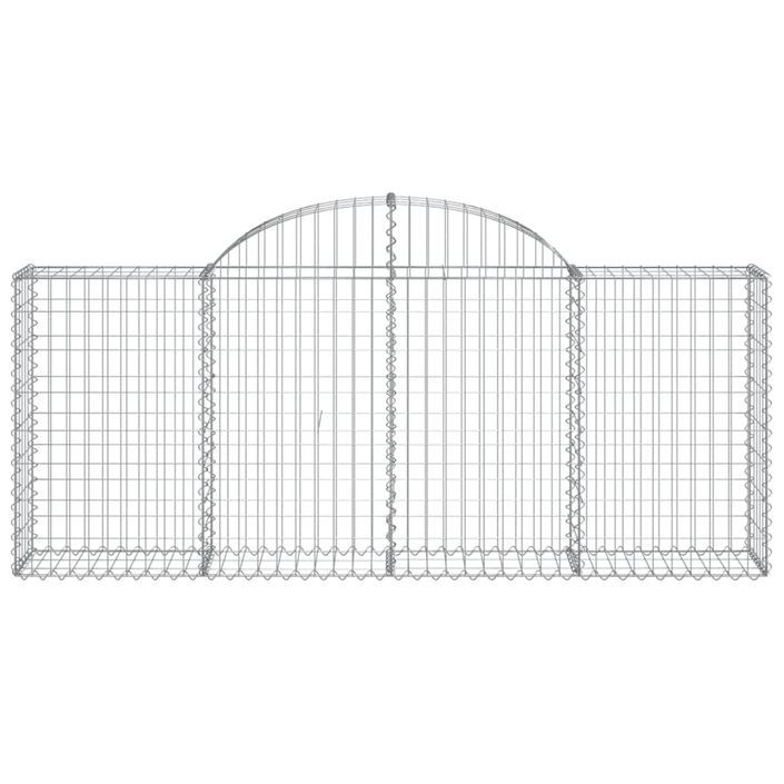 Paniers à gabions arqués 50 pcs 200x30x80/100 cm Fer galvanisé - Photo n°4