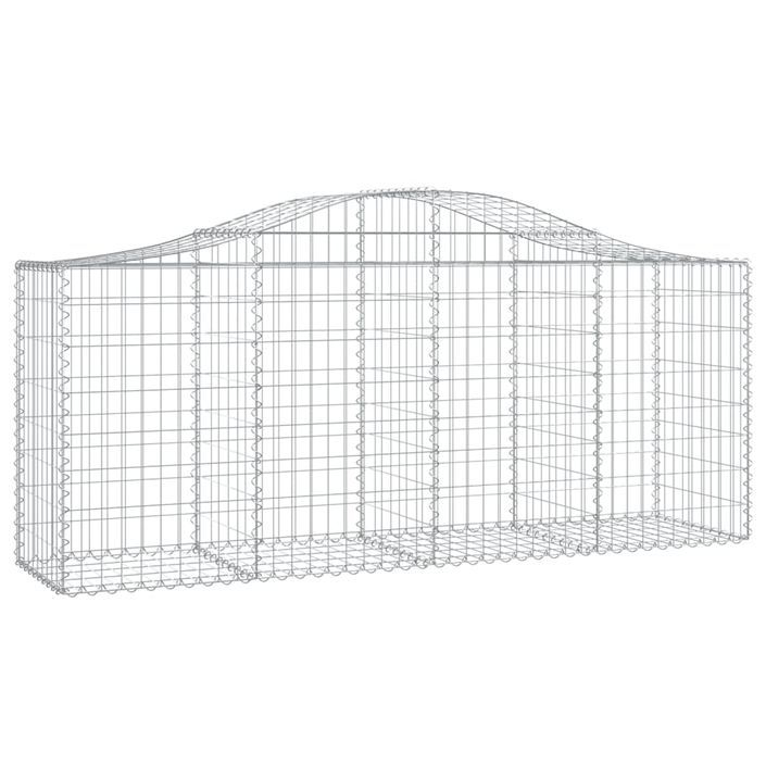 Paniers à gabions arqués 50 pcs 200x50x80/100 cm Fer galvanisé - Photo n°3