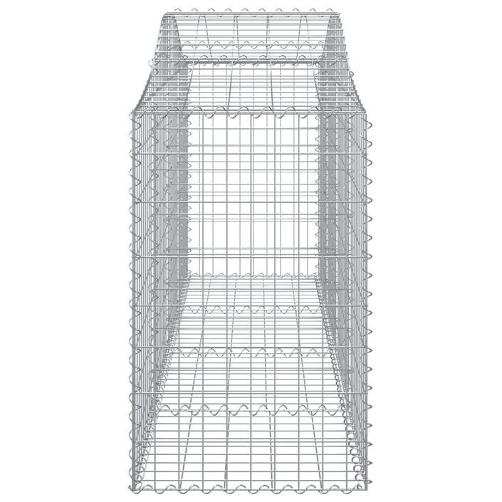 Paniers à gabions arqués 50 pcs 200x50x80/100 cm Fer galvanisé - Photo n°5