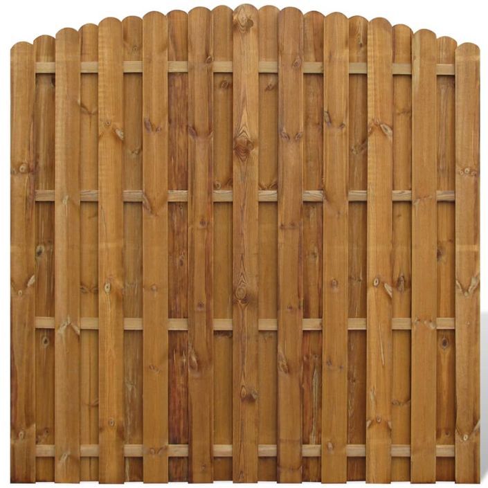 Panneau de clôture Pinède 180x(165-180) cm - Photo n°1