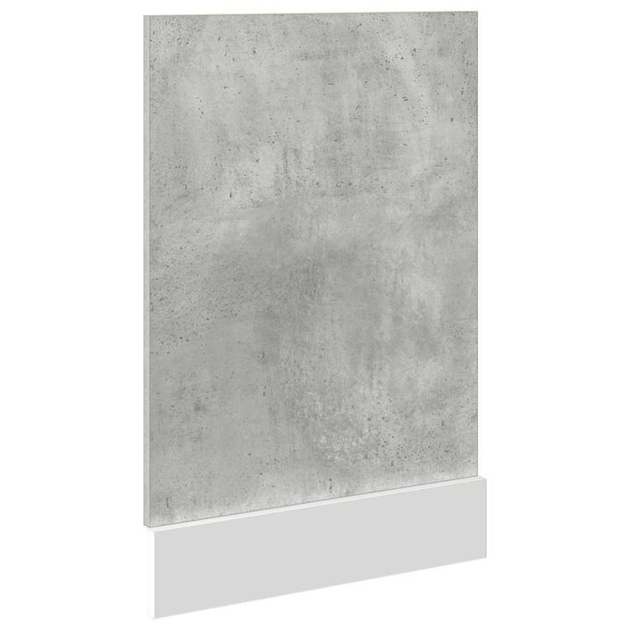 Panneau de lave-vaisselle gris béton 45x3x67 cm - Photo n°5