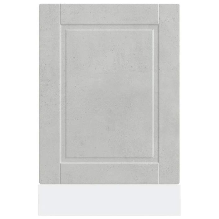 Panneau de lave-vaisselle Porto gris béton 45x1,5x67 cm - Photo n°9