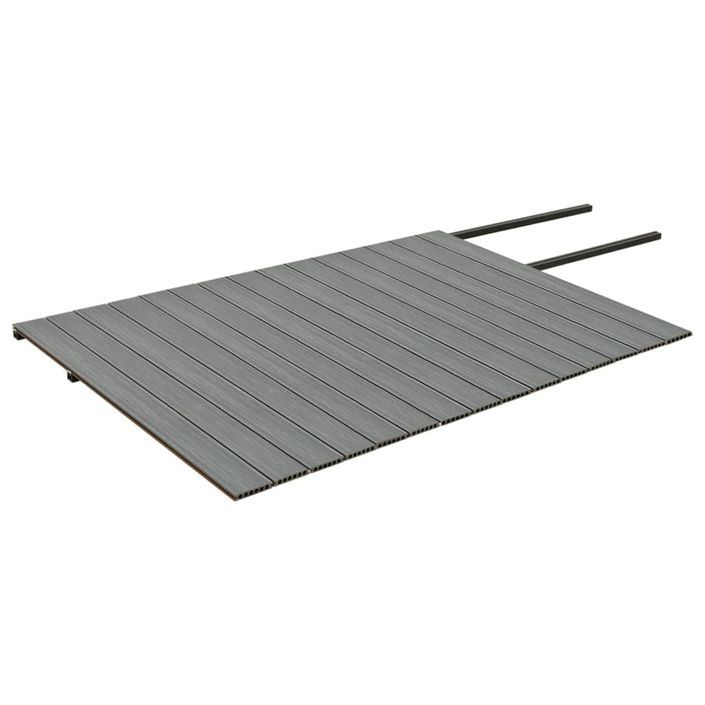 Panneaux de terrasse et accessoires WPC Marron/gris 30 m² 2,2 m - Photo n°5