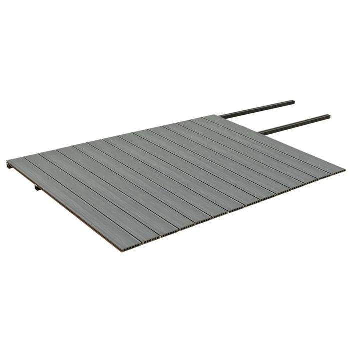 Panneaux de terrasse et accessoires WPC Marron/gris 35 m² 4 m - Photo n°6