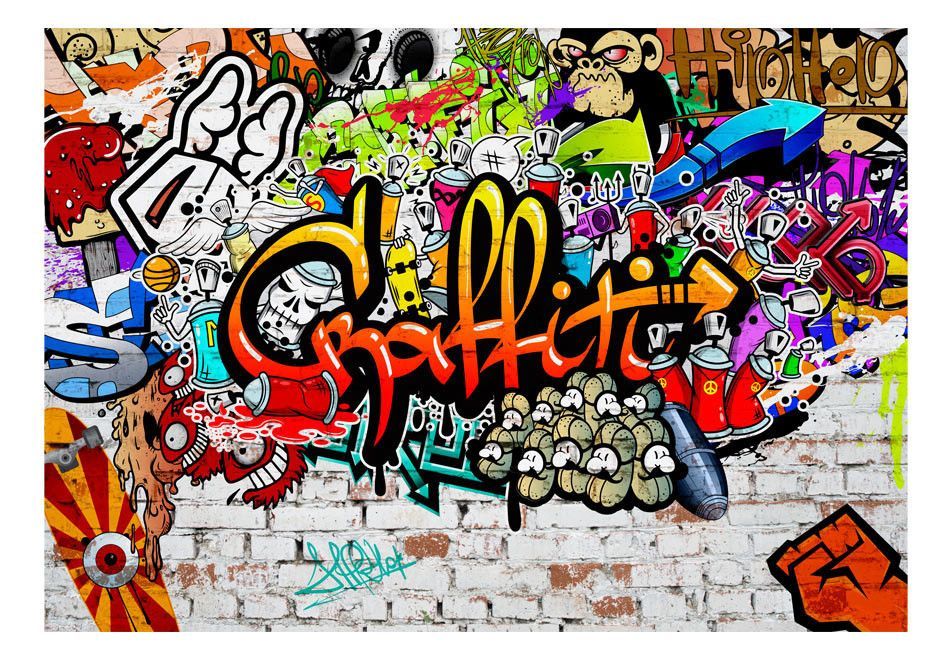 Papier peint Colorful Graffiti - Photo n°2