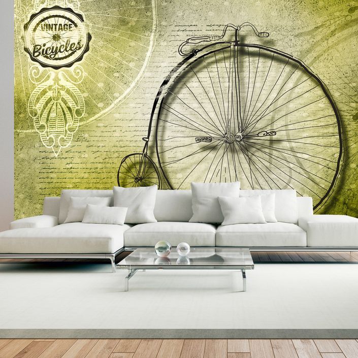 Papier peint Vintage bicycles - Photo n°1
