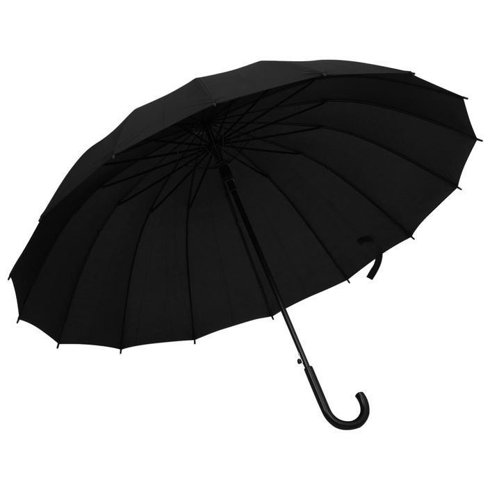 Parapluie automatique Noir 120 cm - Photo n°1