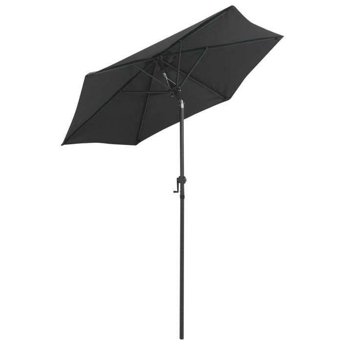 Parasol Anthracite 200x211 cm Aluminium - Photo n°3