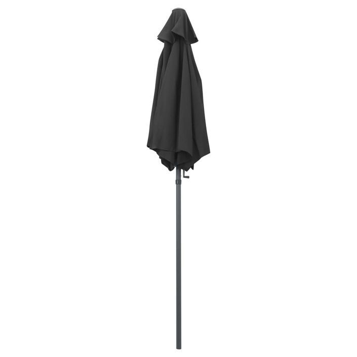 Parasol Anthracite 200x211 cm Aluminium - Photo n°4