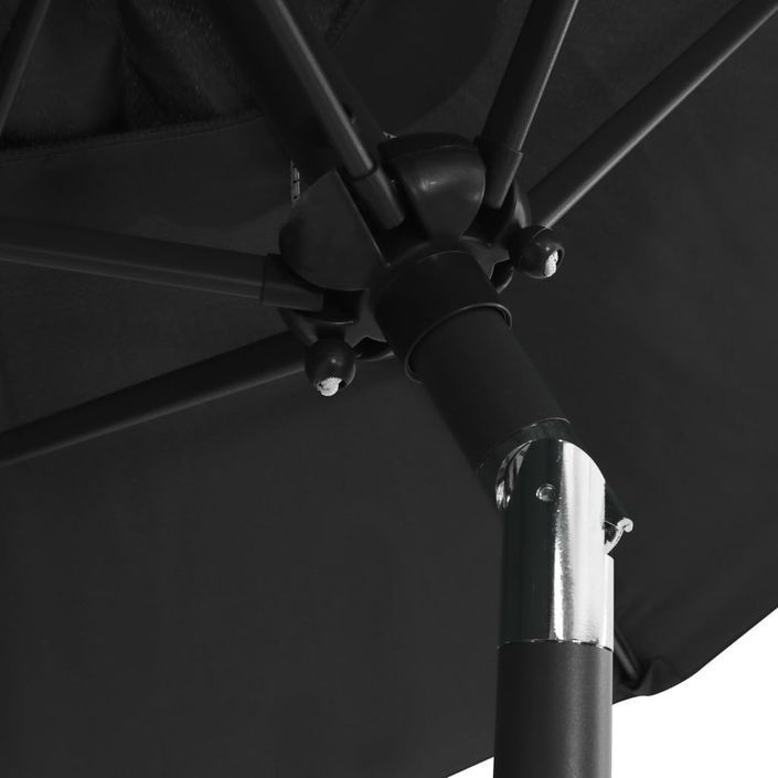 Parasol Anthracite 200x211 cm Aluminium - Photo n°5