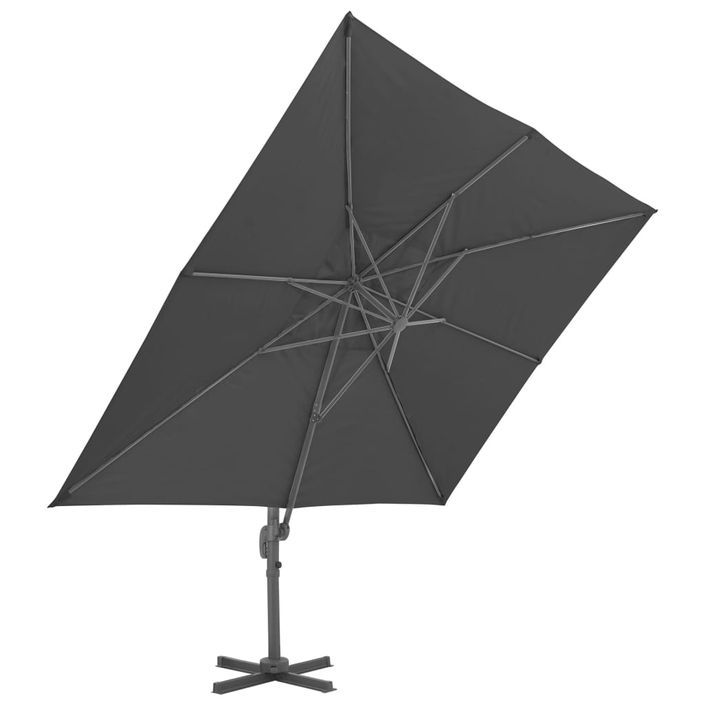 Parasol avec base portable Anthracite 7 - Photo n°5