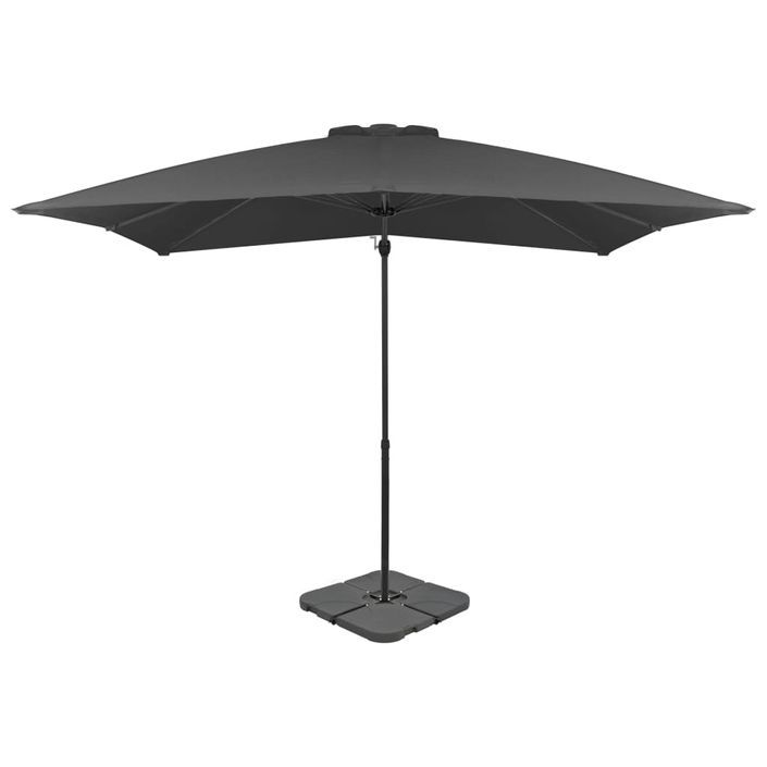 Parasol avec base portable Anthracite 4 - Photo n°1