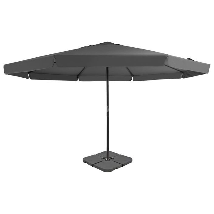 Parasol avec base portable Anthracite 2 - Photo n°1