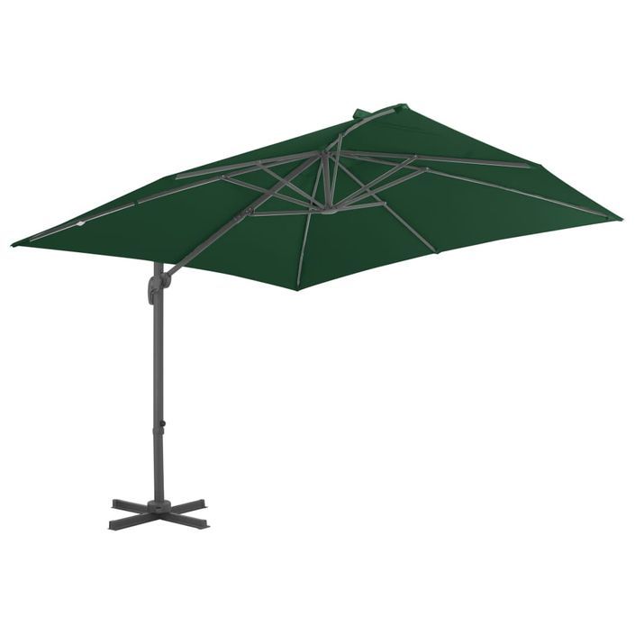 Parasol avec base portable Vert 4 - Photo n°4