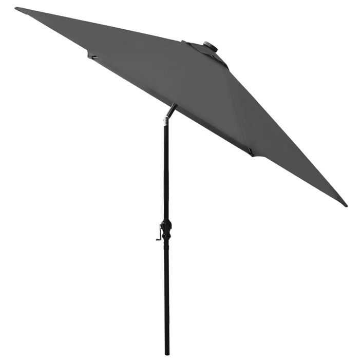 Parasol avec LED et mât en acier Anthracite 2x3 m - Photo n°7