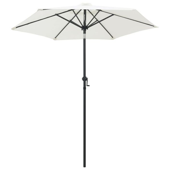 Parasol Blanc sable 200x211 cm Aluminium - Photo n°1