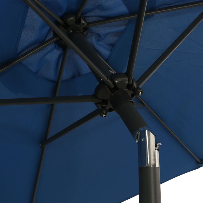 Parasol Bleu 200x211 cm Aluminium - Photo n°5