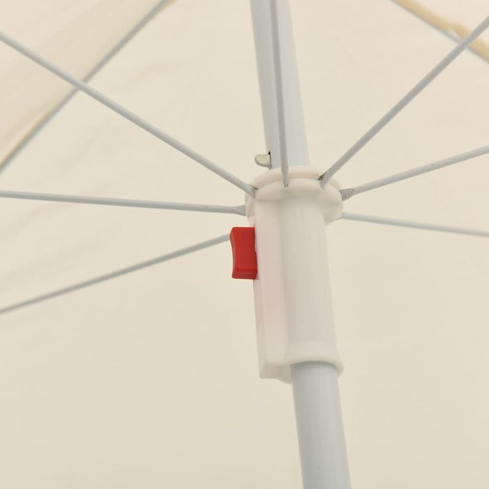 Parasol d'extérieur avec mât en acier Sable 180 cm - Photo n°2