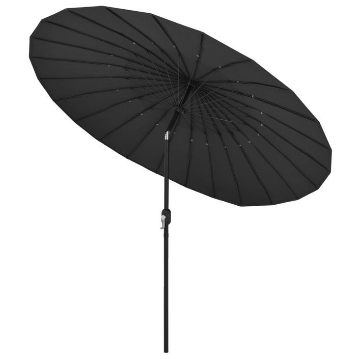 Parasol d'extérieur avec mât en aluminium 270 cm Anthracite - Photo n°4