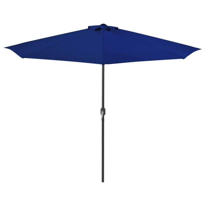 Parasol de balcon avec mât en aluminium Bleu 300x150x253cm Demi - Photo n°3