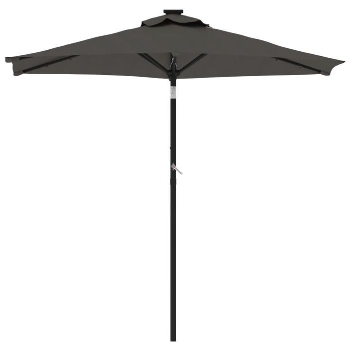 Parasol de jardin avec mât en acier anthracite 225x225x212 cm - Photo n°3