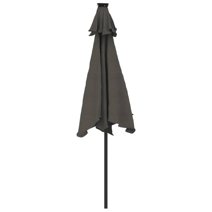 Parasol de jardin avec mât en acier anthracite 225x225x212 cm - Photo n°6