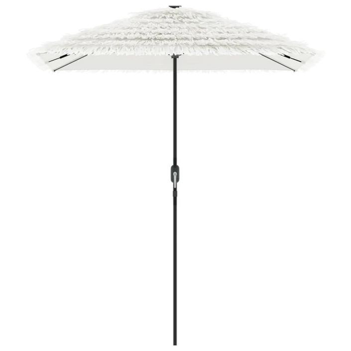 Parasol de jardin avec mât en acier blanc 300x200x250 cm - Photo n°4