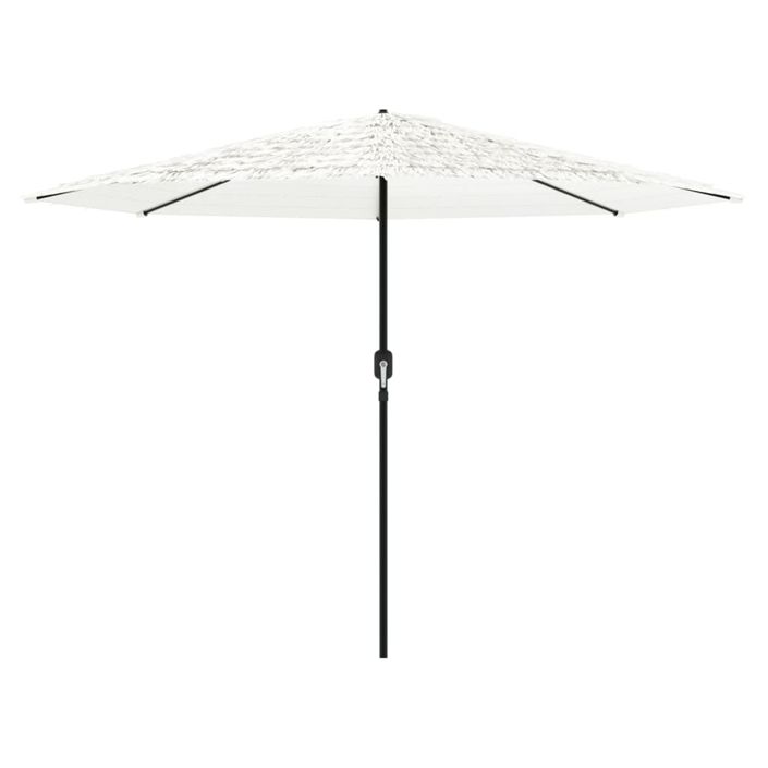 Parasol de jardin avec mât en acier blanc 324x324x247 cm - Photo n°3