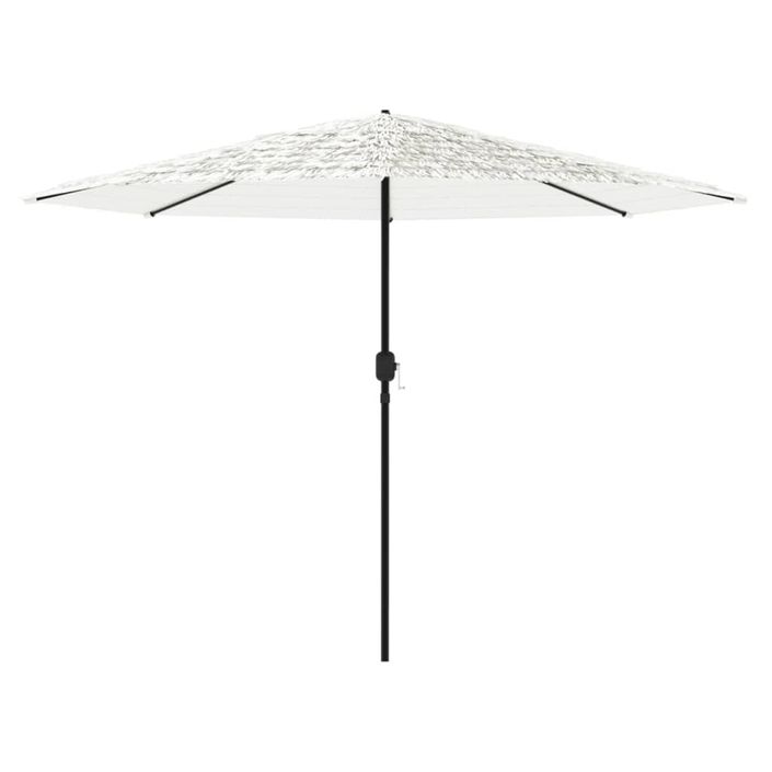 Parasol de jardin avec mât en acier blanc 324x324x247 cm - Photo n°4