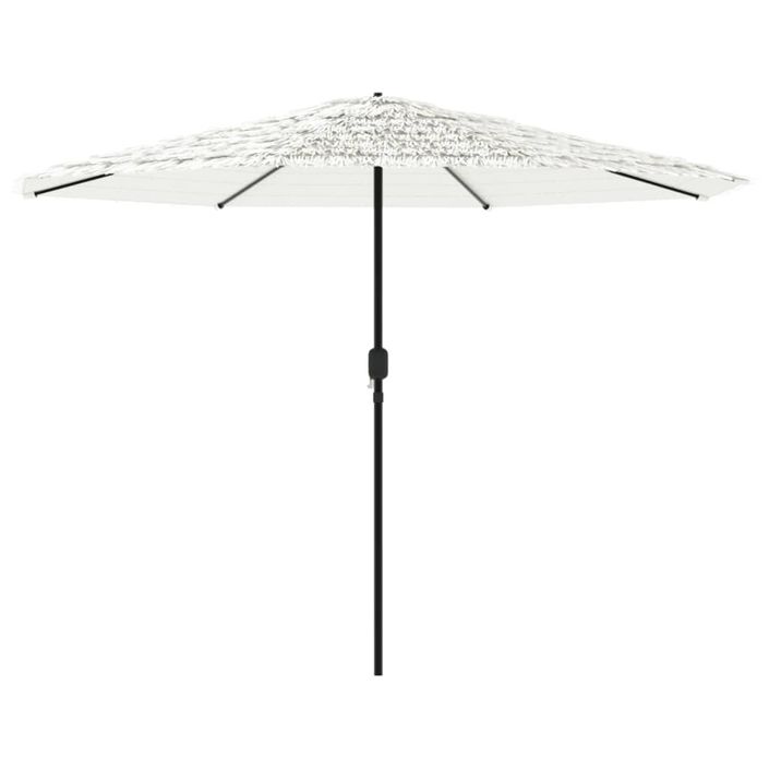 Parasol de jardin avec mât en acier blanc 324x324x247 cm - Photo n°5