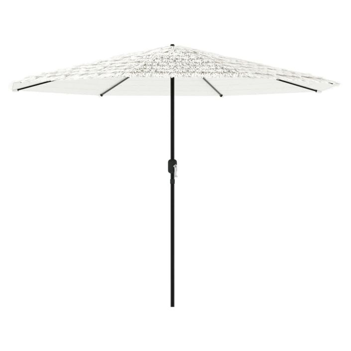 Parasol de jardin avec mât en acier blanc 388x388x248 cm - Photo n°2