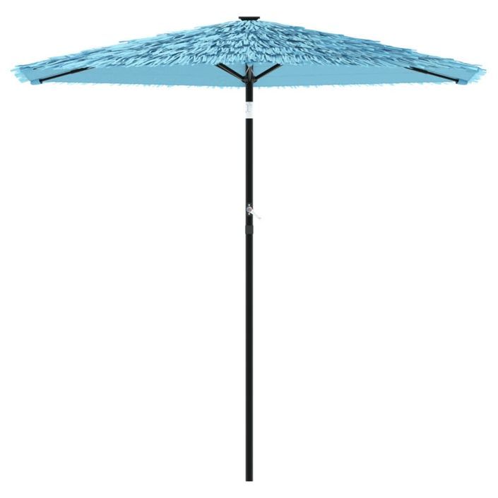 Parasol de jardin avec mât en acier bleu 223x223x213 cm - Photo n°3