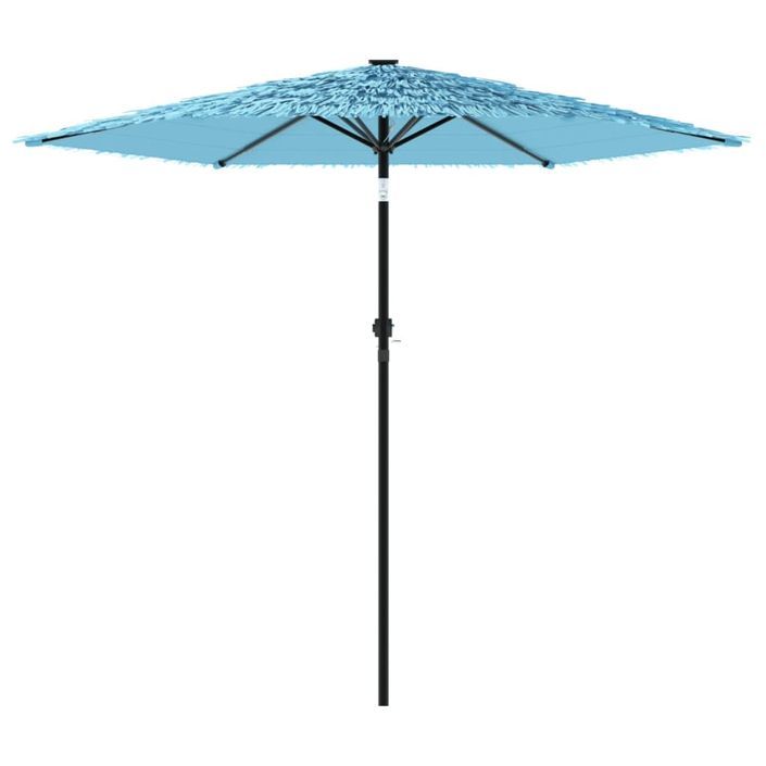 Parasol de jardin avec mât en acier bleu 223x223x213 cm - Photo n°4