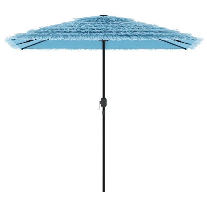 Parasol de jardin avec mât en acier bleu 248x248x248 cm - Photo n°3