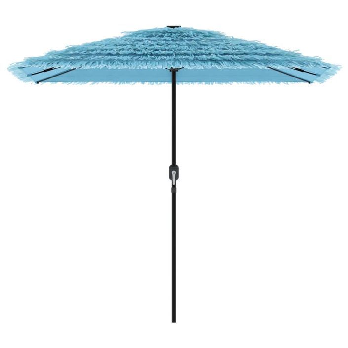 Parasol de jardin avec mât en acier bleu 248x248x248 cm - Photo n°4