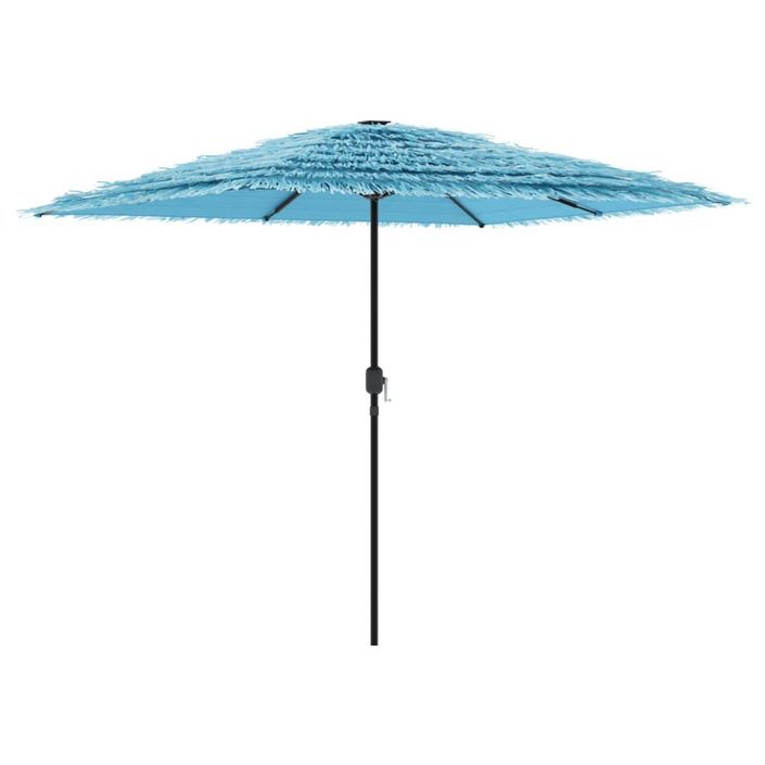 Parasol de jardin avec mât en acier bleu 248x248x248 cm - Photo n°5