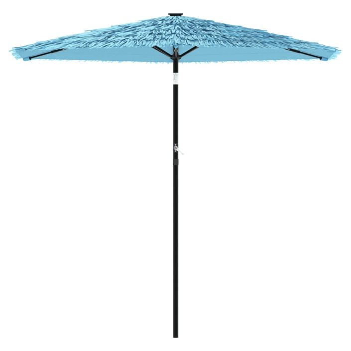 Parasol de jardin avec mât en acier bleu 268x268x226 cm - Photo n°3