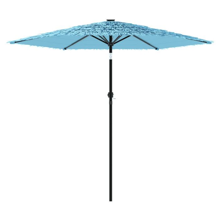 Parasol de jardin avec mât en acier bleu 268x268x226 cm - Photo n°4