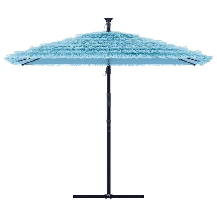 Parasol de jardin avec mât en acier bleu 269x269x235 cm - Photo n°3