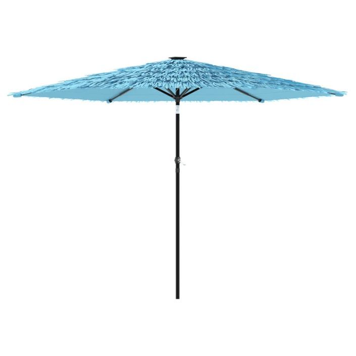 Parasol de jardin avec mât en acier bleu 288x288x225 cm - Photo n°2