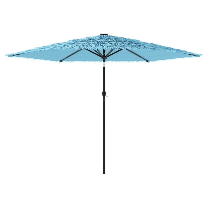 Parasol de jardin avec mât en acier bleu 288x288x225 cm - Photo n°4